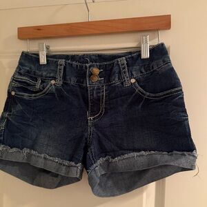Atiya Jeans Deep Blue Denim Shorts